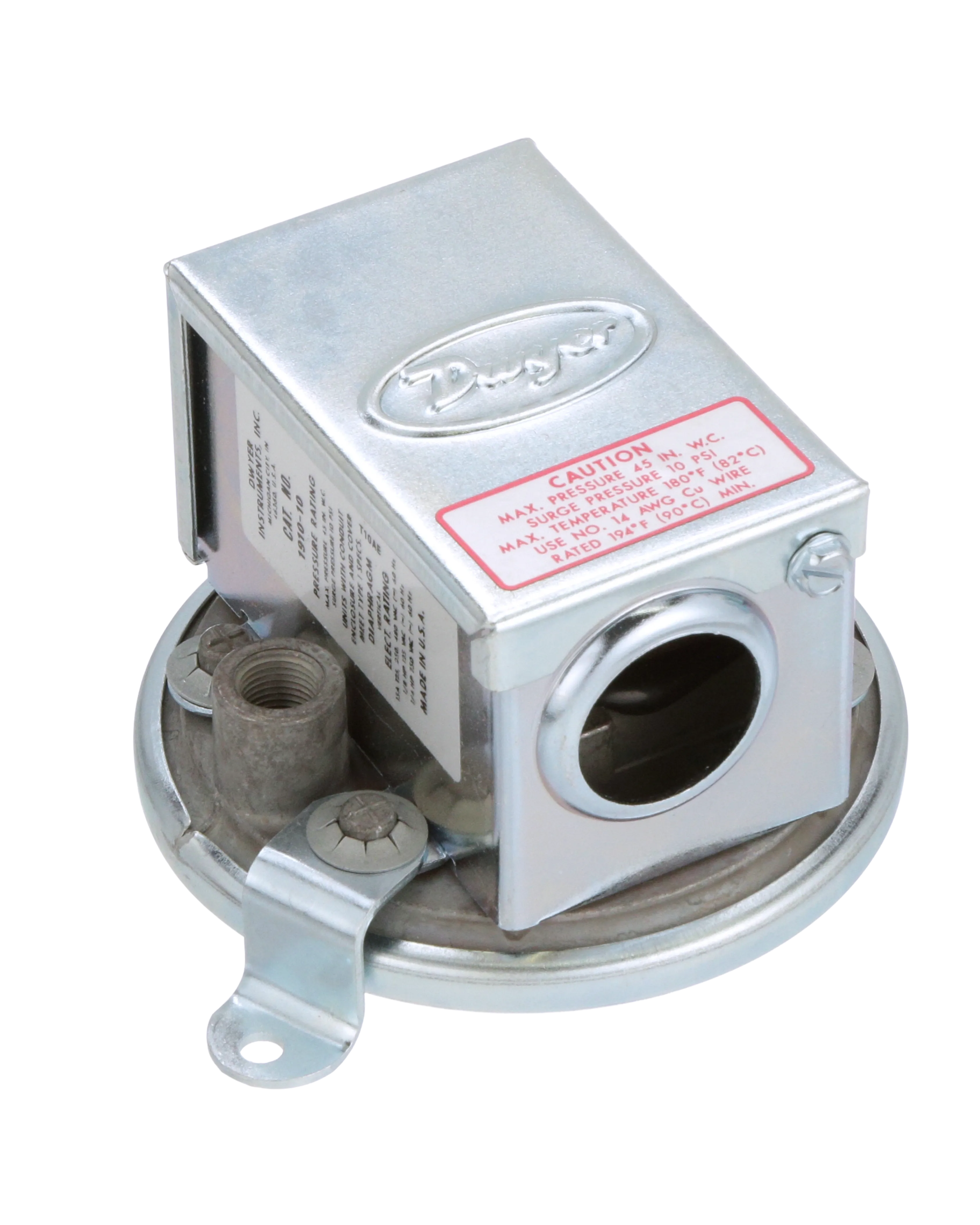 1910-10 Dwyer Instruments - Compact Low Differential Pressure Switch — Dwyer Instruments Tools & Test Equipment
